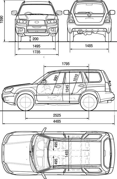 Subaru Forester Length