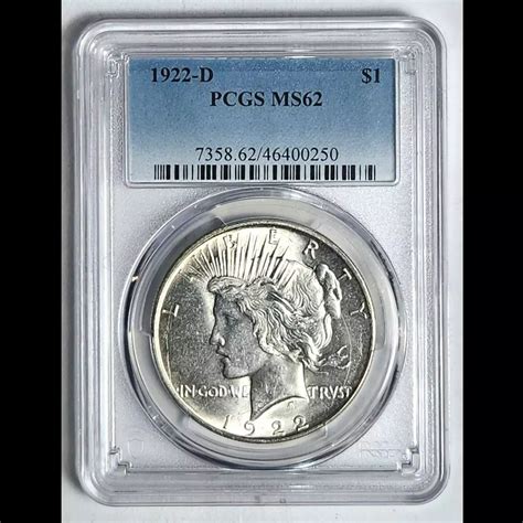1922-D Peace Dollar PCGS MS-62 - Bob Paul Rare Coins