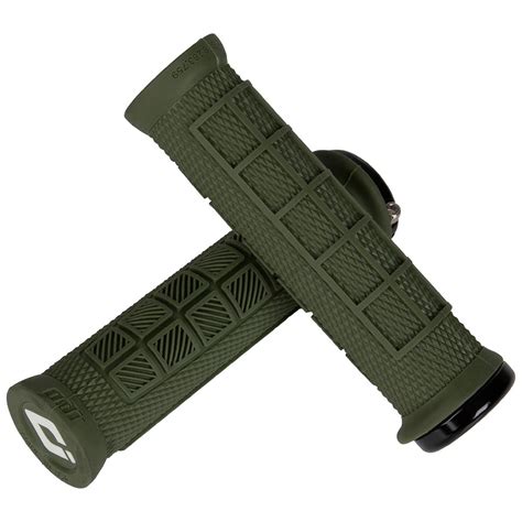 ODI MTB Grips Elite Pro Lock-On Black/Olive, 130 mm | Maciag Offroad