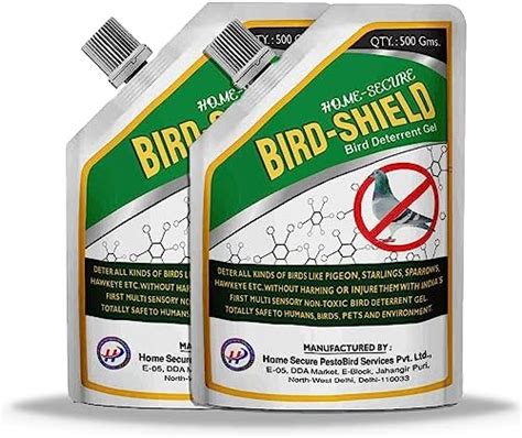 Bird-Shield Bird Repellent Gel | Non-Toxic, Eco-Friendly Anti Bird ...