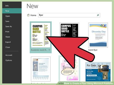 Image result for How to Make a Flyer Using Publisher