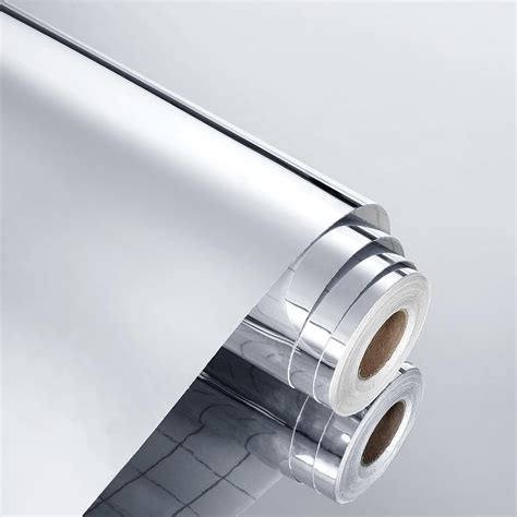 WESTICK Mirror Stickers for Walls Self Adhesive Mirror Paper Peel and Stick Mirrored Film ...