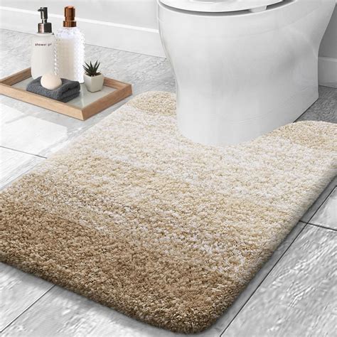 Amazon.com: OLANLY Luxury Toilet Rugs U-Shaped 24x20, Extra Soft and ...