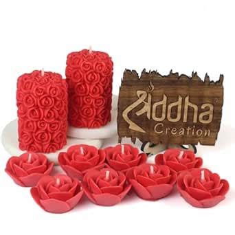 Shraddha Creation Scented Candles For Home Decor, Rose Fragrance ...