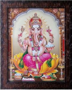 Art collection Lord Ganesha Ganpati Ganesh Ji Painting Photo Frame Lord ...