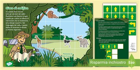 Safari | Gioco di coding (teacher made) - Twinkl