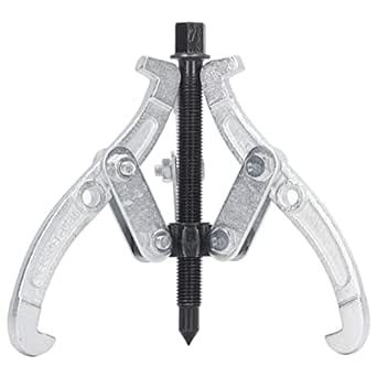 3 Claw Gear Puller, Carbon Steel Spiral Rod 150mm Pulley Removal Tool ...