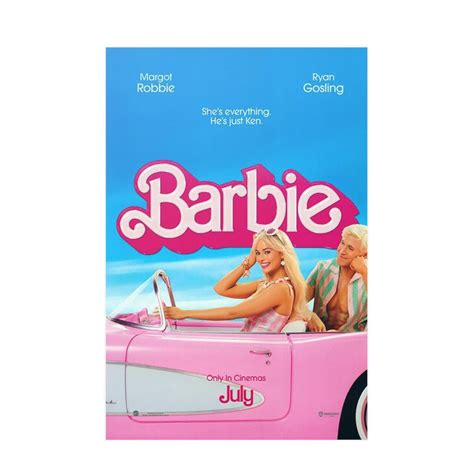 BARBIE Movie Poster Margot Robbie Ryan Gosling Wall Decor - Etsy
