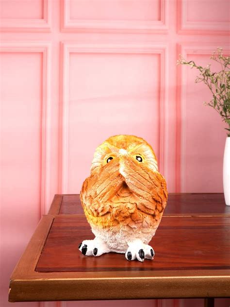 THE WHITE INK DECOR Premium owl Figurine Set of Three : Amazon.in: Home ...