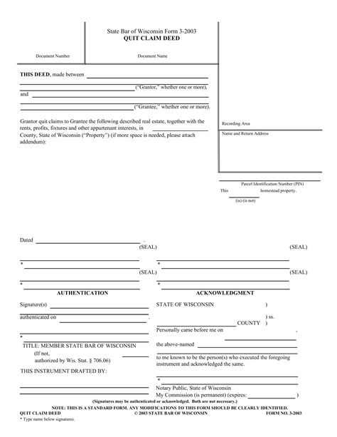 Free Printable Quitclaim Deed Templates [PDF, Word] Example Filled Out