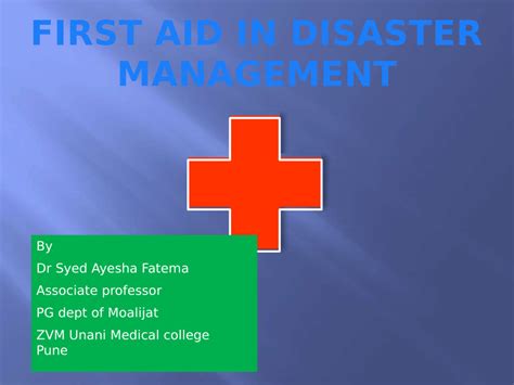 Image result for Blog Displaying Disaster Management and First Aid