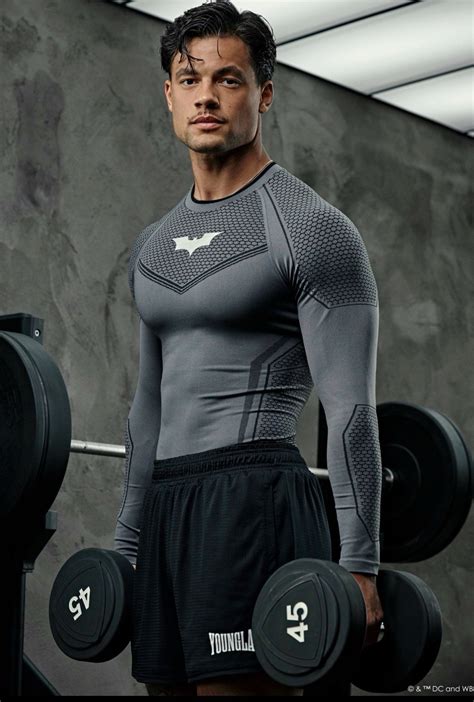 YoungLA Batman Compression Long Sleeve Men's Size Small | eBay