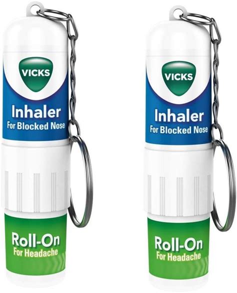 VICKS Roll On Inhaler 2 in 1 Relief For Headache and Blocked Nose Balm ...