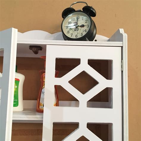 Bathroom CNC Wall Mounted PVC Storage Cabinet Furniture For Bathroom B
