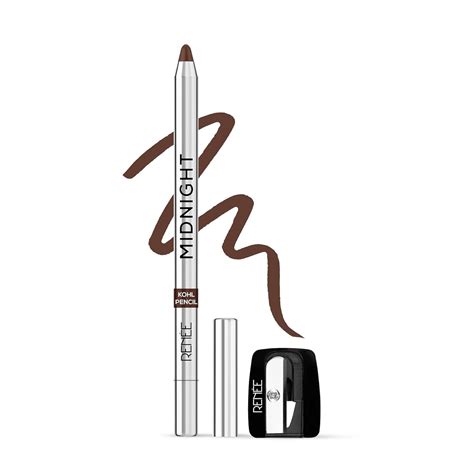 RENEE Midnight Kohl Pencil- Brown | Waterproof, Smudge-proof Kajal With ...