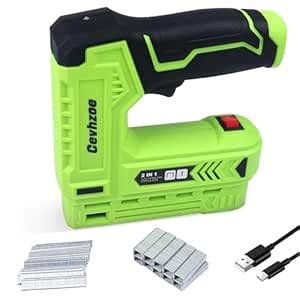 Cevhzoe Electric Staple Gun Kit，3.7V Power Electric Cordless 2-in-1 ...