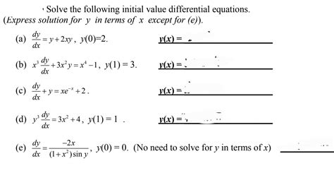 Image result for Initial Value Problem Differential Equations
