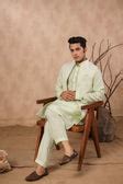Buy S Green Color Embroidery Long Jacket Kurta for Men Online | Cityvibes