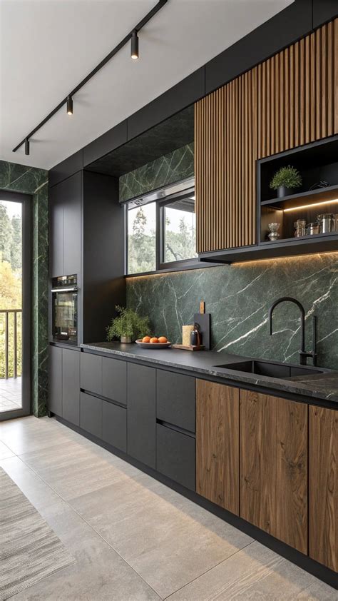17 Must-See Dark Green and Black Kitchen Designs in 2025 | Dark green ...