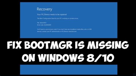 Image result for Bootmgr Error Fix