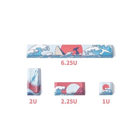 Promo Gliging Set 4 buah keycaps Cherry Profile Cocok untuk keyboard ...