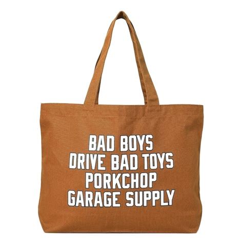 PORKCHOP GARAGE SUPPLY TOTE BAG / Camel | HONEY