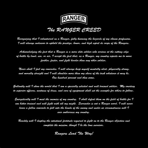 Army Ranger Creed Wallpaper