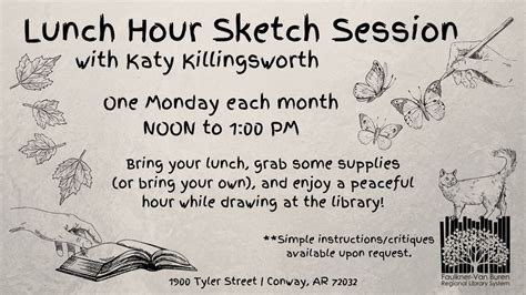 Lunch Hour Sketch Session, Faulkner County Library, Conway, 13 May 2024 ...