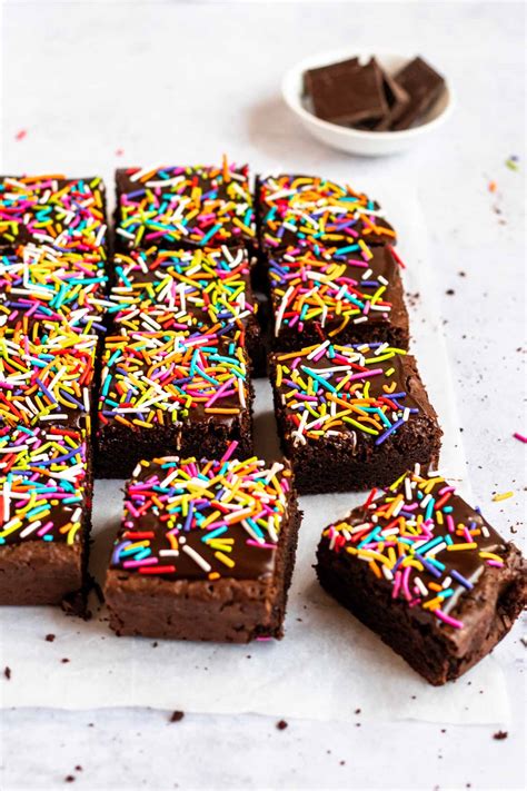 Sprinkle Brownies - Rich And Delish