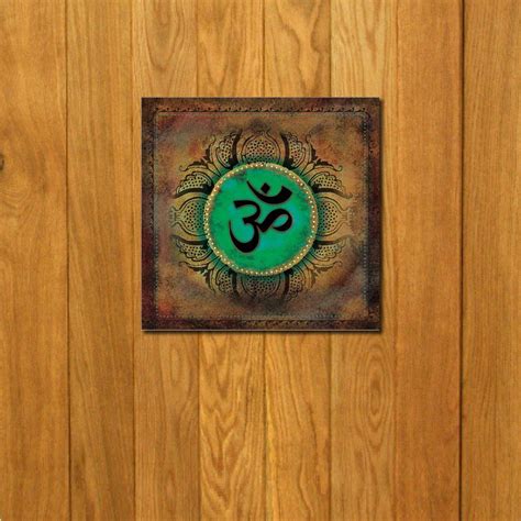 999Store doorhanging OM Art Brown Printed Framed Door Sticker (4 x 4 ...