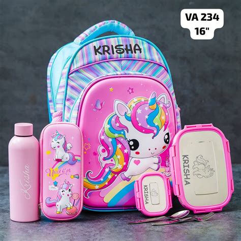 Personalized Unicorn Kids Bag Set Hamper For Kids (VA 234) – The Whizz Kids