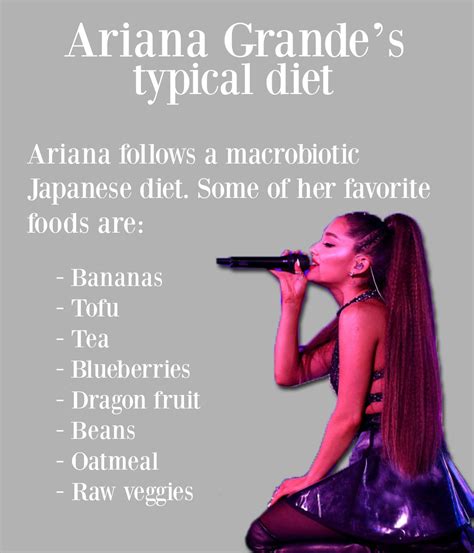 Ariana Grande Food Plan Ariana Grande's Workout And Diet Routine Is