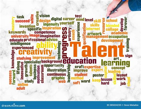 Word Cloud with TALENT Concept Create with Text only Stock Image ...