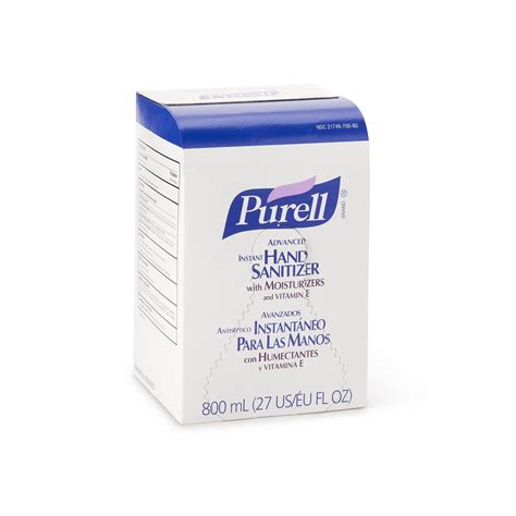 Hand Sanitizer Purell® Advanced 800 mL Ethyl Alcohol Gel Bag-in-Box ...