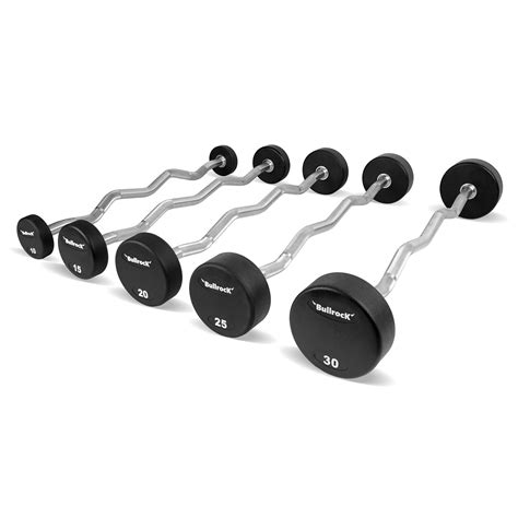 Fixed Weight Ez Curl Bars - BullrocK Fitness