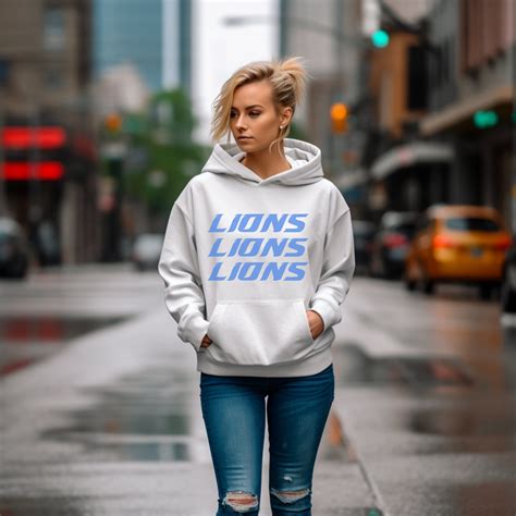 Detroit Lions Sweatshirt, Lions Game Day Hoodie, Lions Football Sunday ...