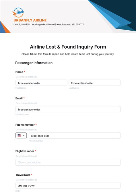 Free Airline Templates to Edit Online