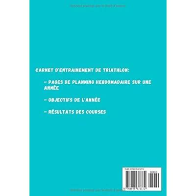 Buy Triathlon journal d'entrainement: Journal d'entrainement de ...