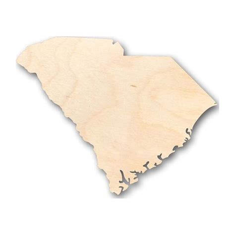 Unfinished Wood South Carolina Shape - State - Craft - up to 46" DIY 10 ...