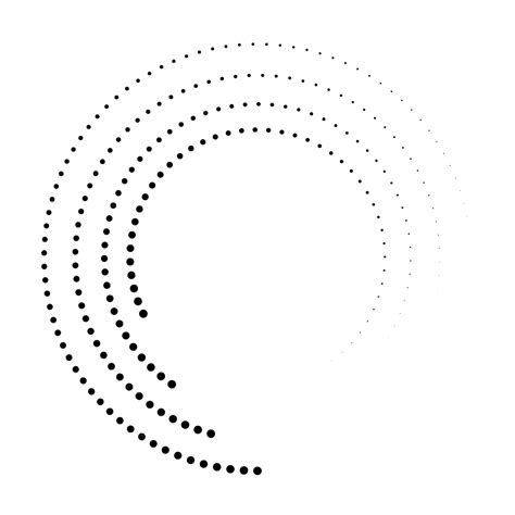 Premium Vector | Circle dotted speed lines halftone dots in circle form ...