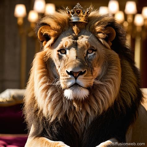 Lion King Royal Rendering | Stable Diffusion Online