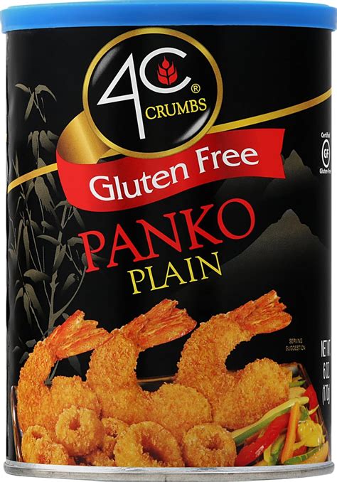 Amazon.com : 4C Premium Gluten Free Bread Crumbs, Panko Plain 1 Pack ...