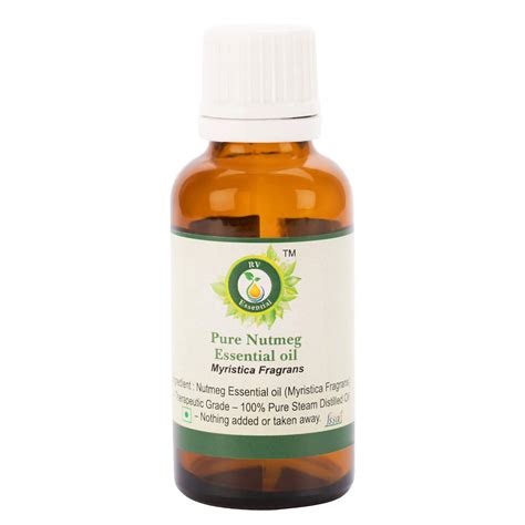 R V Essential Myristica Fragrans Pure Nutmeg Essential Oil 50ml ...