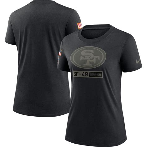 Womens black 49ers shirt online