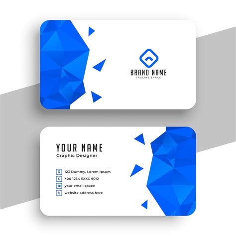 Page 5 | Blue business card design Images - Free Download on Freepik