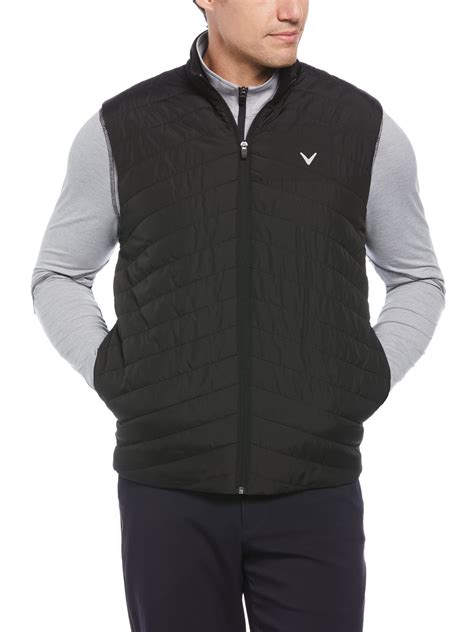 Mens Quilted Full Zip Puffer Golf Vest | Callaway Apparel