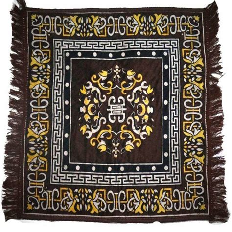 Buy Dehati Store Brown Velvet Pooja mat Pooja Asan Set of 1 Pc (19 x 18 ...