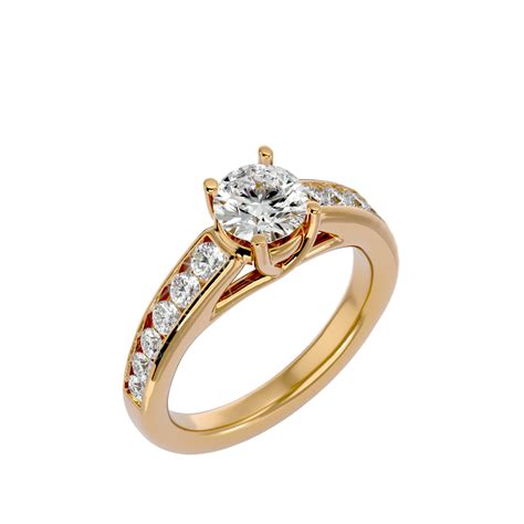 Lumière Beautiful Halo - 1.57 Ct Round Diamond Gold Ring – Starlit ...