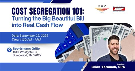 Cost Segregation 101: Turning the Big Beautiful Bill into Real Cash ...