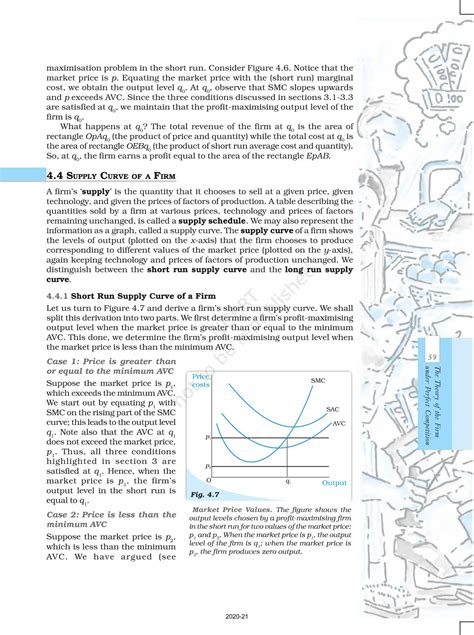 The Theory Of The Firm Under Perfect Competition - NCERT Book of Class ...